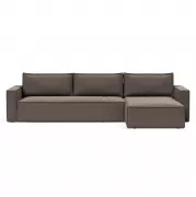 Sofa rozkładana Newilla Lounger Boucle Taupe Innovation