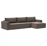 Sofa rozkładana Newilla Lounger Boucle Taupe Innovation