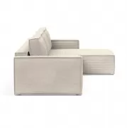 Sofa rozkładana Newilla Lounger Corduroy Ivory Innovation