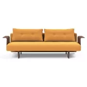 Sofa rozkładana Recast z podłokietnikiem Boucle Ochre Innovation