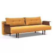 Sofa rozkładana Recast z podłokietnikiem Boucle Ochre Innovation