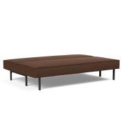 Sofa rozkładana Sly czarne nogi Taura Cappuccino Innovation
