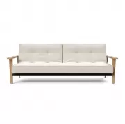 Sofa rozkładana Splitback Frej Dąb naturalny Boucle Off-White Innovation