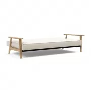 Sofa rozkładana Splitback Frej Dąb naturalny Boucle Off-White Innovation