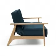 Sofa rozkładana Splitback Frej Dąb naturalny Navy Blue Innovation