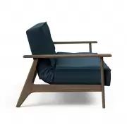 Sofa rozkładana Splitback Frej dąb przydymiony Argus Navy Blue Innovation