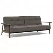 Sofa rozkładana Splitback Frej dąb przydymiony Flashtex Dark Grey Innovation