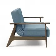 Sofa rozkładana Splitback Frej dąb przydymiony Mixed Dance Light Blue Innovation