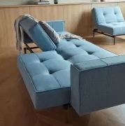 Sofa rozkładana Splitback z podłokietnikami Light Blue Innovation