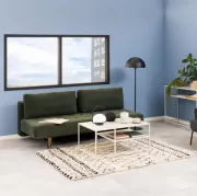 Sofa z funkcją spania Blain ciemnozielona Actona Company