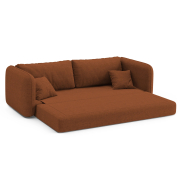 Sofa z funkcją spania Dormi ceglasta Micadoni