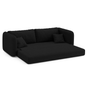 Sofa z funkcją spania Dormi czarna Micadoni