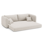 Sofa z funkcją spania Dormi jasnobeżowa Micadoni