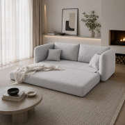 Sofa z funkcją spania Dormi jasnoszara Micadoni