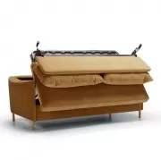 Sofa z funkcją spania Frances 2,5 seat karmel Sits