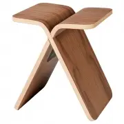 Stołek X-Stool orzech lakierowany Bolia