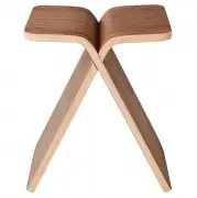 Stołek X-Stool orzech lakierowany Bolia