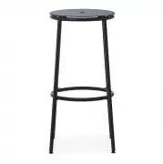 Stołek barowy Circa czarne aluminium Normann Copenhagen