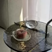 Stolik Halten SH9 Smoked Glass Black Andtradition