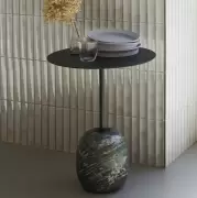 Stolik Lato LN9 ciepła zieleń-Verde Alpi marble Andtradition