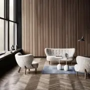 Stolik Lato LN9 dąb-Crema Diva marble Andtradition
