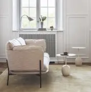 Stolik Lato LN9 dąb-Crema Diva marble Andtradition