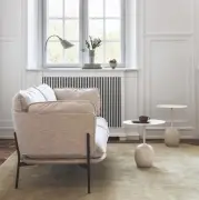 Stolik Lato LN9 kość słoniowa-Crema Diva marble Andtradition