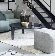 Stolik kawowy Bali 100 cm czarny House Doctor