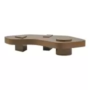 Stolik kawowy Bold 180 cm Tabaco wysoki połysk Sancal