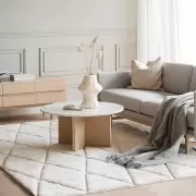 Stolik kawowy Brooksville okrągły biały marmur Rowico