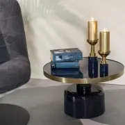 Stolik kawowy Glam niebieski Zuiver