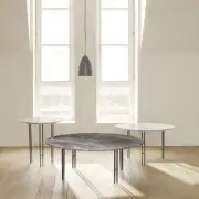 Stolik kawowy IOI 100 cm szaro-czarny Gubi