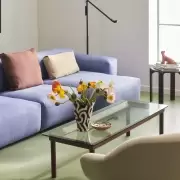 Stolik kawowy Kofi 60 cm czerwony dąb Hay