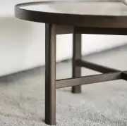 Stolik kawowy Marsden 60 cm brązowy Rowico