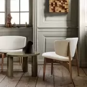 Stolik kawowy Post oliwkowy Ferm Living