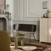 Stolik kawowy Post oliwkowy Ferm Living