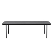 Stolik kawowy Savoye 120 cm czarny blat ceramiczny Pwtbs
