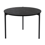 Stolik kawowy Savoye 60 cm czarny blat ceramiczny Please Wait to be Seated