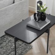 Stolik kawowy Shelton 95 cm czarny Rowico