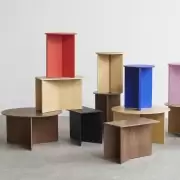 Stolik kawowy Slit 65 cm orzech HAY