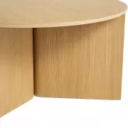 Stolik kawowy Slit 65 cm dąb lakierowany HAY