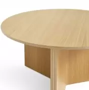 Stolik kawowy Slit 65 cm dąb lakierowany HAY
