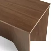 Stolik kawowy Slit oblong lakierowany orzech HAY