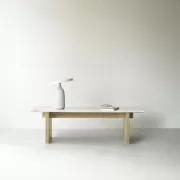 Stolik kawowy Solid biały Normann Copenhagen