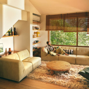 Stolik kawowy z rattanu HKliving