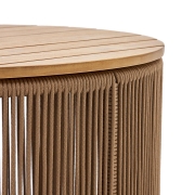 Stolik ogrodowy Dandara 40 cm beżowy kave home