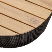 Stolik ogrodowy Dandara 60 cm czarny kave home