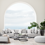 Stolik ogrodowy Drum 60 cm ciemnoszary Bolia