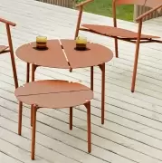 Krzesło ogrodowe Novo lounge pomarańczowe AYTM