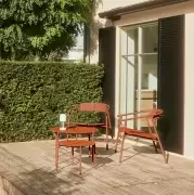 Krzesło ogrodowe Novo lounge pomarańczowe AYTM